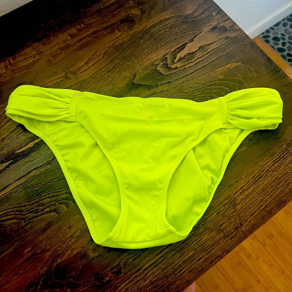 Victoria’s Secret neon yellow bikini bottoms M